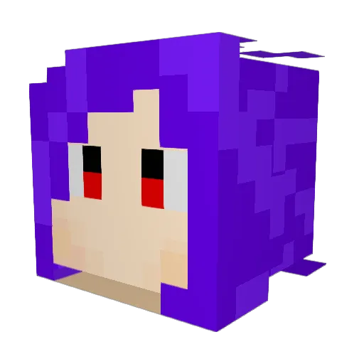 Mikcus Minecraft avatar head, 3D render