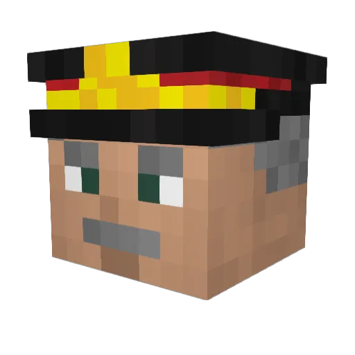 Mike10500 Minecraft avatar head, 3D render