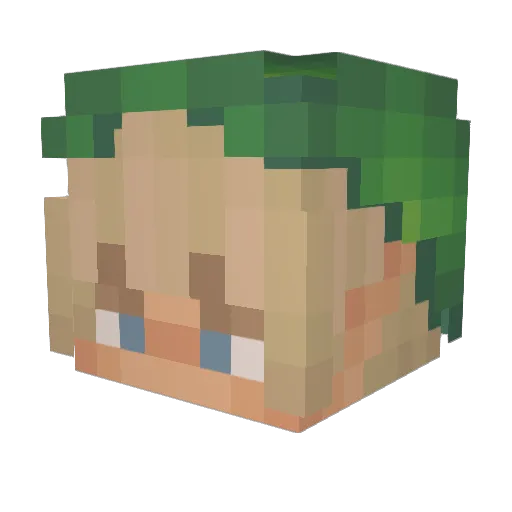 Mike11432 Minecraft avatar head, 3D render