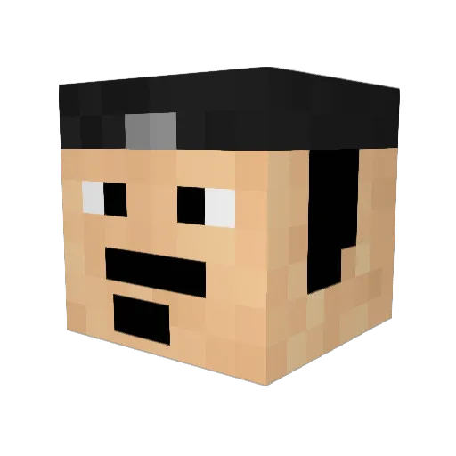 Mike99091 Minecraft avatar head, 3D render
