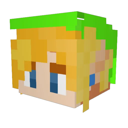 MikeBaker_18 Minecraft avatar head, 3D render