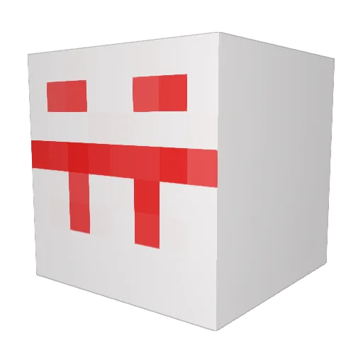 MikeBar Minecraft avatar head, 3D render