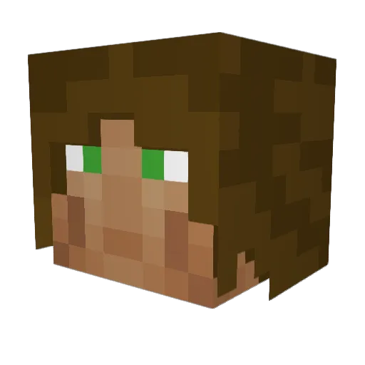 MikeBigtime Minecraft avatar head, 3D render