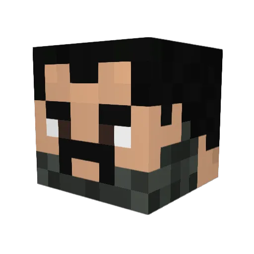 MikeCamm Minecraft avatar head, 3D render