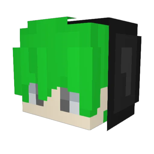 MikeDUC Minecraft avatar head, 3D render