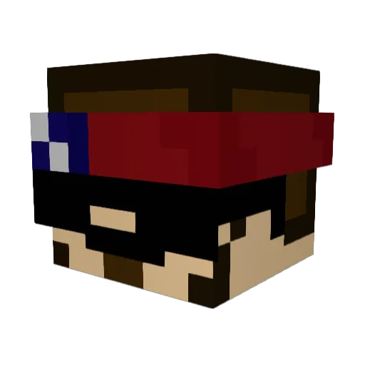 MikeHoncho800 Minecraft avatar head, 3D render