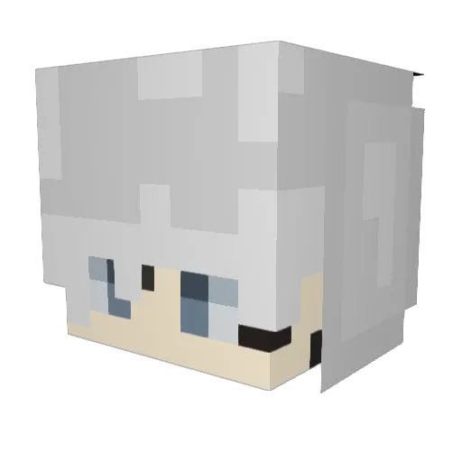 MikeIlBimboForte Minecraft avatar head, 3D render