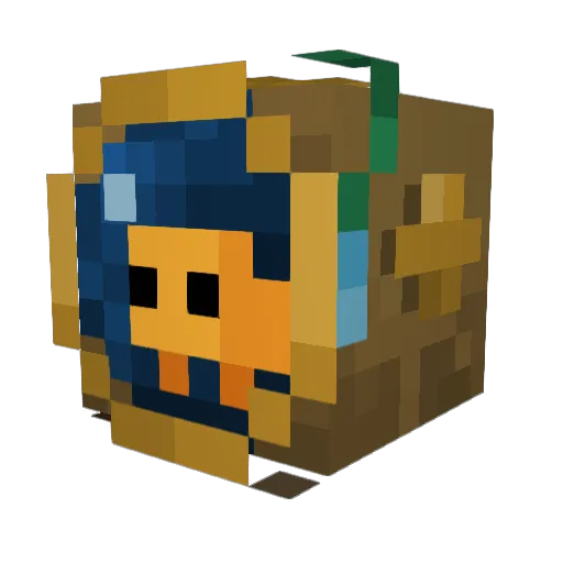 MikeIndiaKiloEc Minecraft avatar head, 3D render