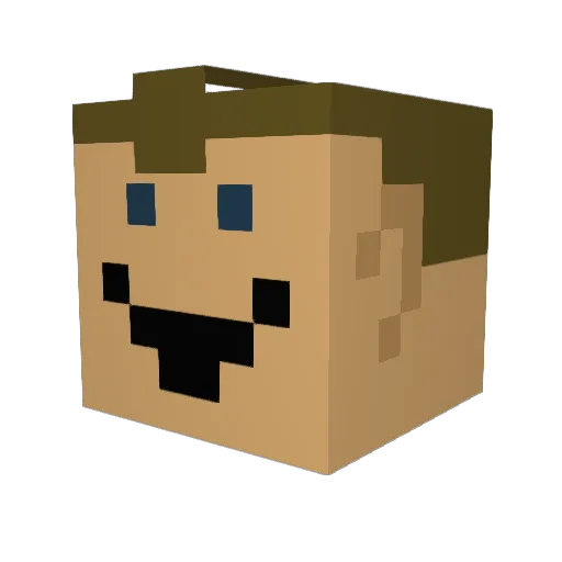 MikeKlem Minecraft avatar head, 3D render