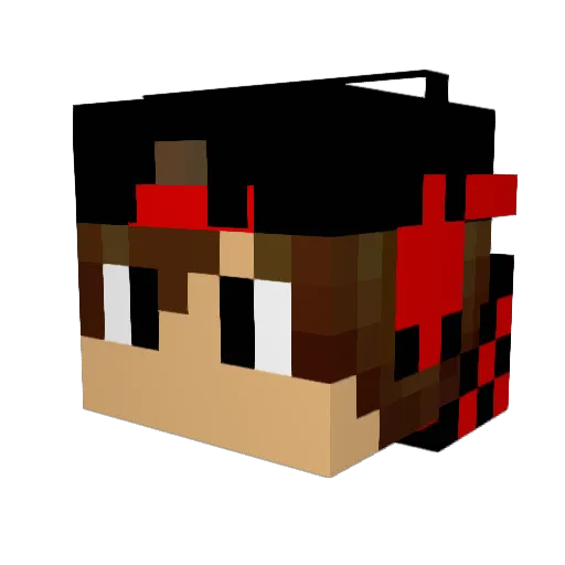 MikeLems Minecraft avatar head, 3D render