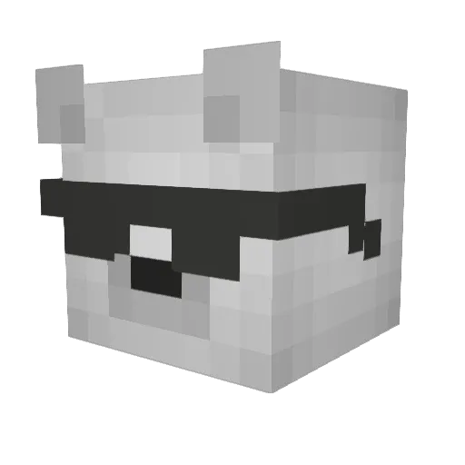 MikeLewis2k Minecraft avatar head, 3D render