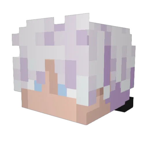 MikeMario Minecraft avatar head, 3D render