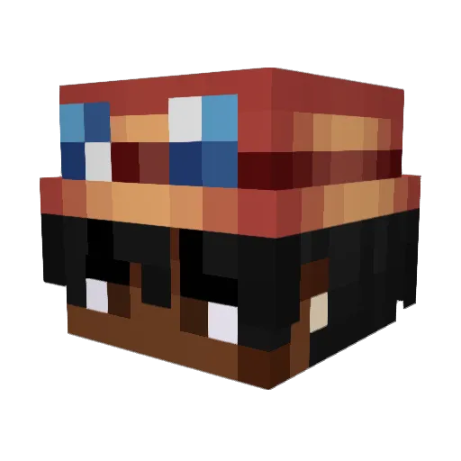 MikeNemGrave Minecraft avatar head, 3D render