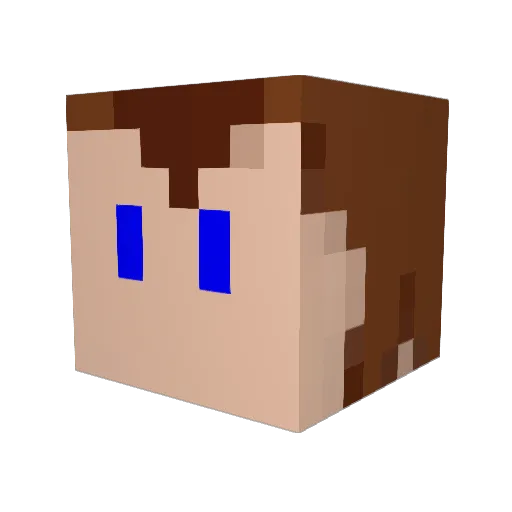 MikeNordo Minecraft avatar head, 3D render