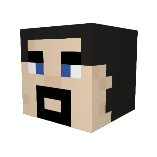 MikeOlive1 Minecraft avatar head, 3D render