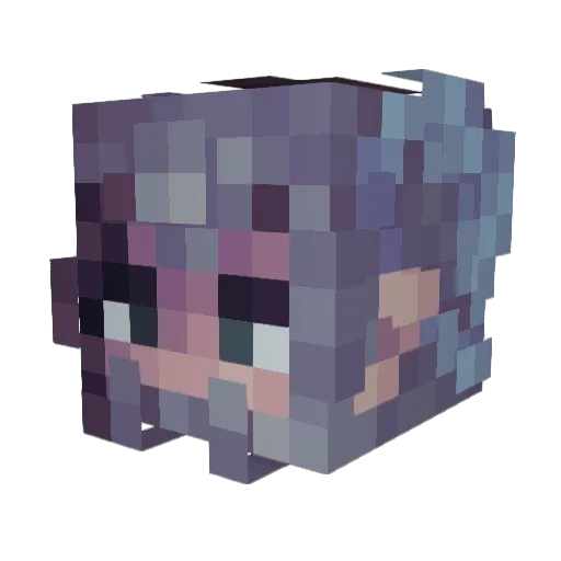 MikeOliverBloom Minecraft avatar head, 3D render
