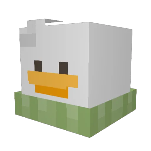 MikeOxlong10 Minecraft avatar head, 3D render