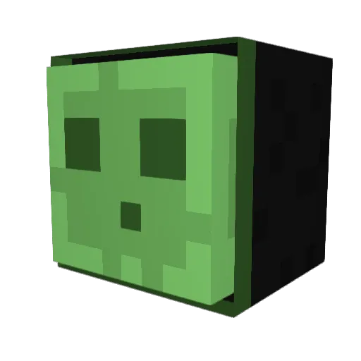 MikeOxmaul__ Minecraft avatar head, 3D render