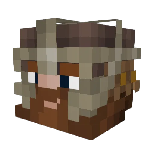 MikeP9 Minecraft avatar head, 3D render