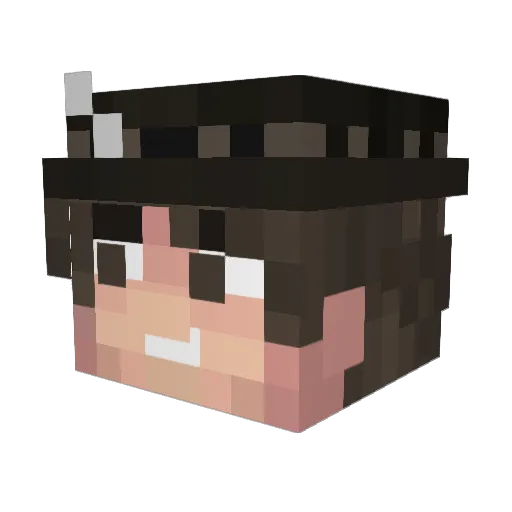 MikeProjects Minecraft avatar head, 3D render