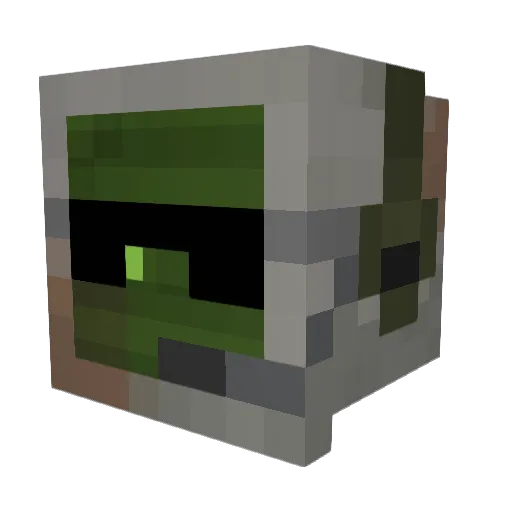 MikeRaso Minecraft avatar head, 3D render