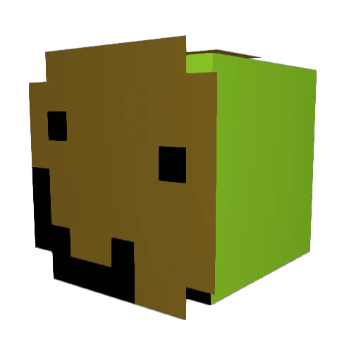 MikeSnak Minecraft avatar head, 3D render