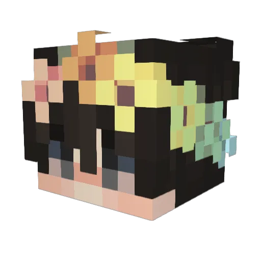 MikeSttar Minecraft avatar head, 3D render