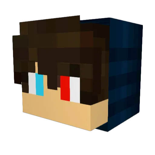 MikeTMG Minecraft avatar head, 3D render