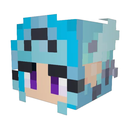 MikeTanjoJuliet Minecraft avatar head, 3D render