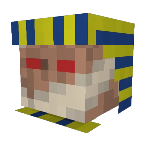 MikeTheMason Minecraft avatar head, 3D render
