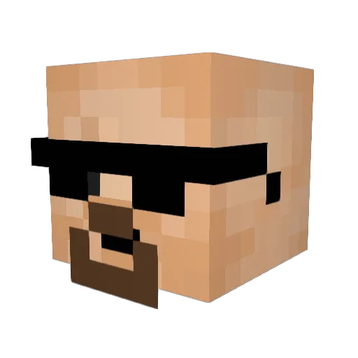 MikeVick696 Minecraft avatar head, 3D render