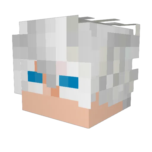 MikeViola Minecraft avatar head, 3D render