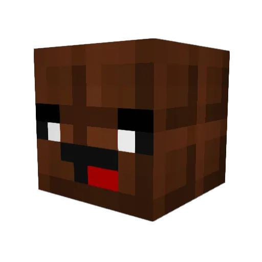 MikeWazofski Minecraft avatar head, 3D render