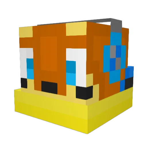 MikeYuso Minecraft avatar head, 3D render