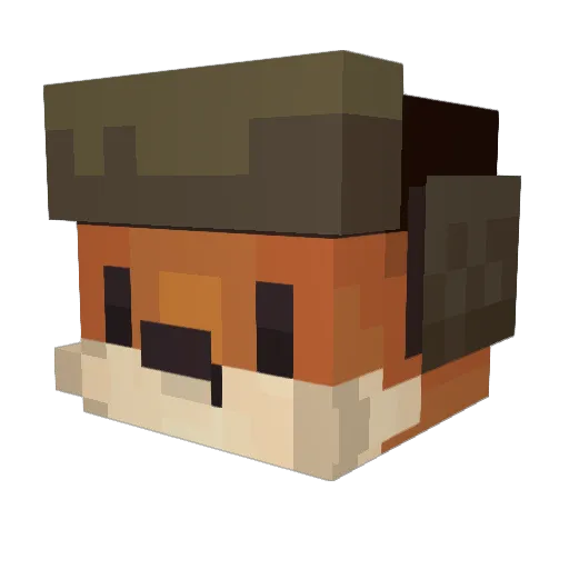Mike_Dusty Minecraft avatar head, 3D render