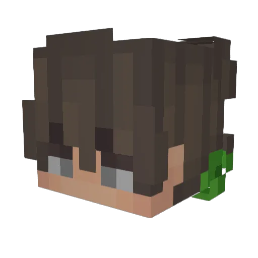 Mike_Flint Minecraft avatar head, 3D render