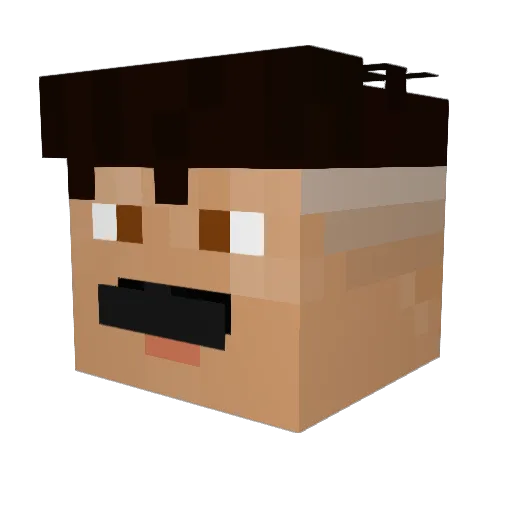Mike_Hocksbick Minecraft avatar head, 3D render