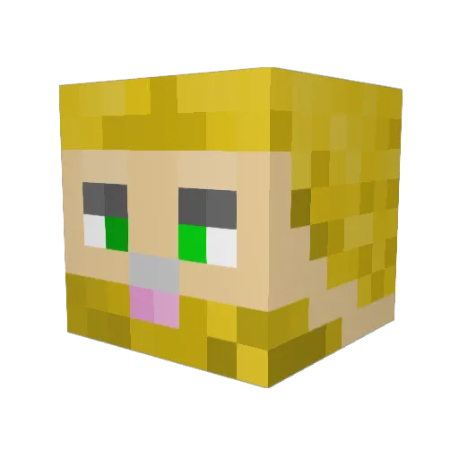 Mike_Honcho__ Minecraft avatar head, 3D render