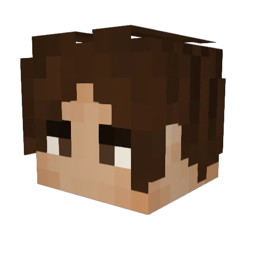 Mike_Luis_ Minecraft avatar head, 3D render