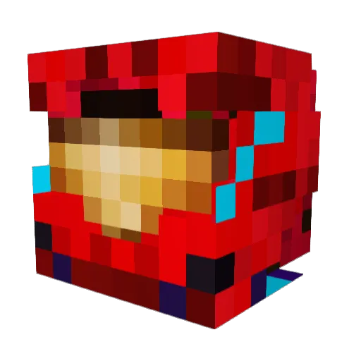 Mike_MMI Minecraft avatar head, 3D render