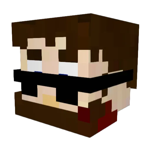 Mike_Mortez Minecraft avatar head, 3D render