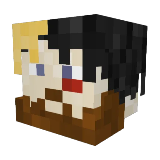 Mike_Slocumb Minecraft avatar head, 3D render