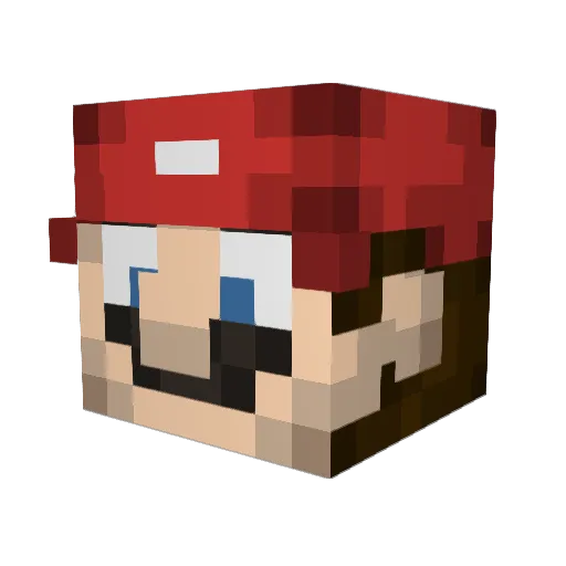 Mikec86 Minecraft avatar head, 3D render