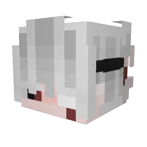 Mikelgago Minecraft avatar head, 3D render