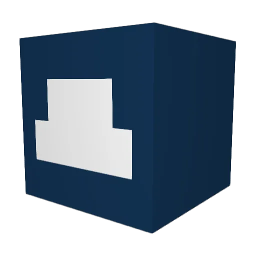 Mikepowerfull Minecraft avatar head, 3D render