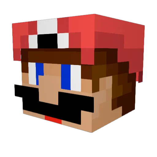 Mikesab15 Minecraft avatar head, 3D render