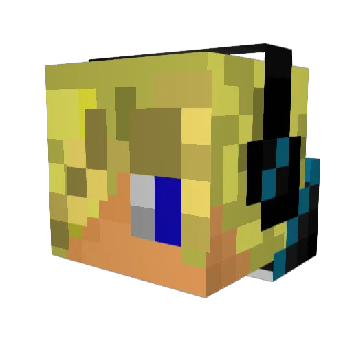 Mikesch20 Minecraft avatar head, 3D render