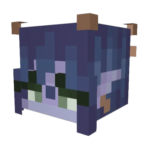 Mikeskirka Minecraft avatar head, 3D render