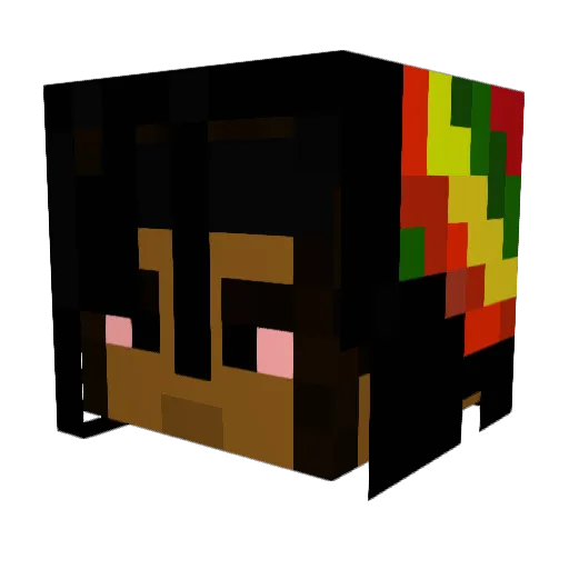 Mikesssss Minecraft avatar head, 3D render