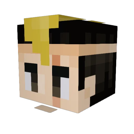 Miketoc Minecraft avatar head, 3D render